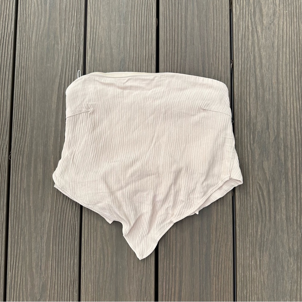 Zara Nude Bandana Tie Top